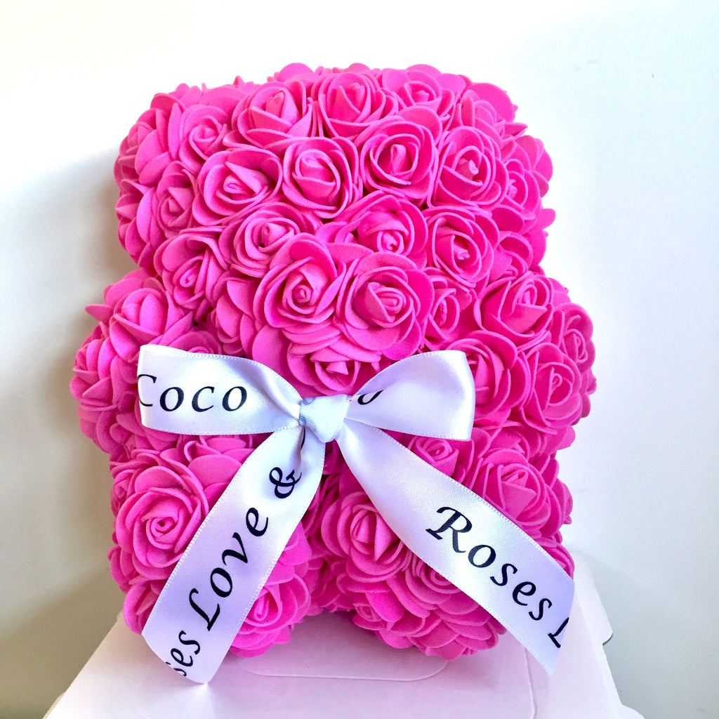 20cm Luxury Rose Bear
